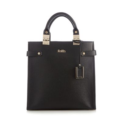 Black gold plated tote bag